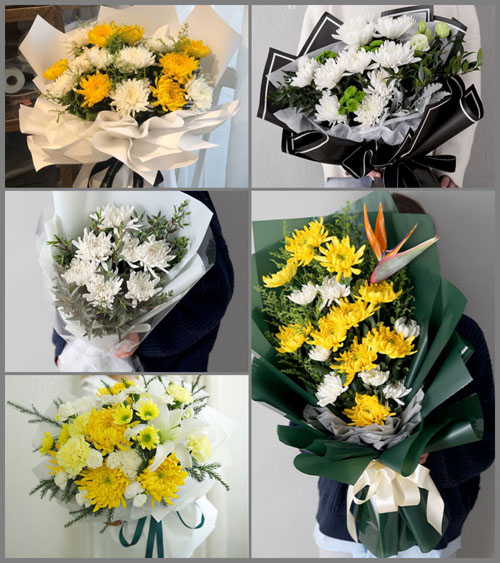江苏连云港灌南县堆沟港镇六队村白事花束代送
